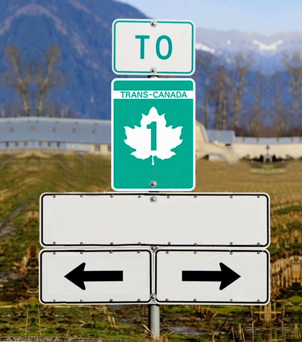 Trans Canada Highway 1 Sign Board 1 - Comwave